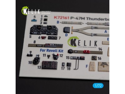 P-47M Thunderbolt- interior 3D decals for Revell kit 