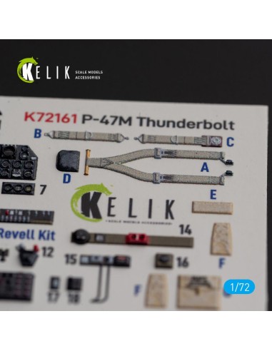P-47M Thunderbolt- interior 3D decals for Revell kit 