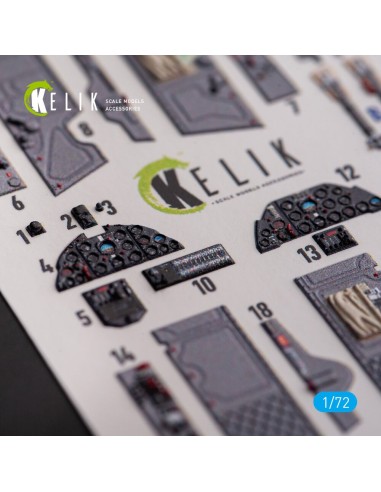 L-29 Delfin - interior 3D decals for AMK kit 