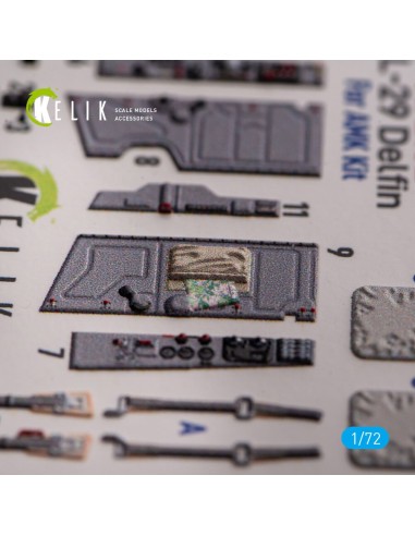 L-29 Delfin - interior 3D decals for AMK kit 