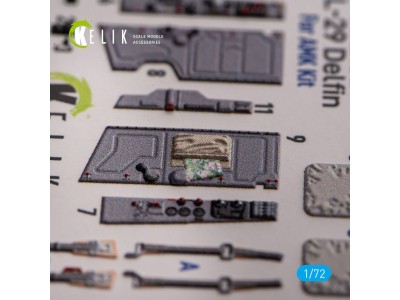 L-29 Delfin - interior 3D decals for AMK kit 