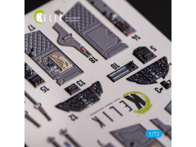 L-29 Delfin - interior 3D decals for AMK kit 