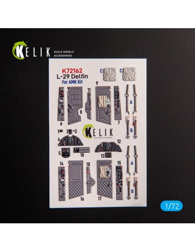 L-29 Delfin - interior 3D decals for AMK kit 