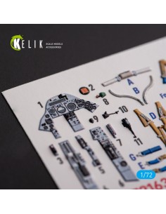 F.2A Lighting - interior 3D decals for Airfix kit 