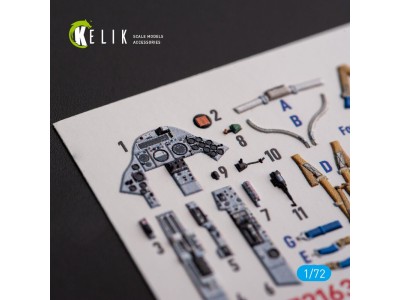 F.2A Lighting - interior 3D decals for Airfix kit 
