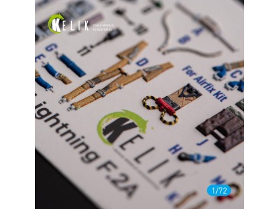 F.2A Lighting - interior 3D decals for Airfix kit 