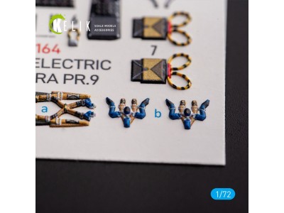 English Electric Canberra PR.9 - interior 3D decals for Airfix kit 