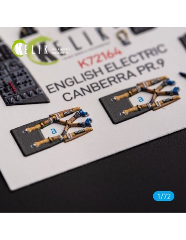 English Electric Canberra PR.9 - interior 3D decals for Airfix kit 