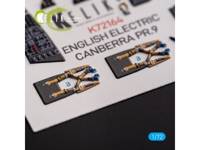 English Electric Canberra PR.9 - interior 3D decals for Airfix kit 