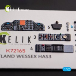 Westland Wessex HAS.3 - interior 3D decals for Italeri kit 