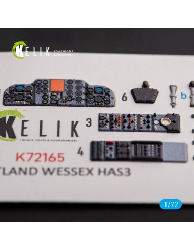 Westland Wessex HAS.3 - interior 3D decals for Italeri kit 