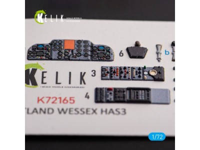 Westland Wessex HAS.3 - interior 3D decals for Italeri kit 