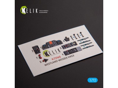 Westland Wessex HAS.3 - interior 3D decals for Italeri kit 