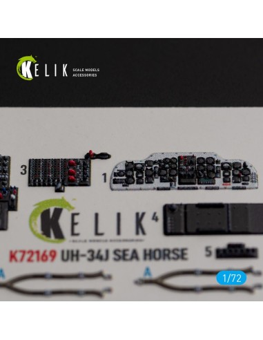 UH-34J SEA HORSE - interior 3D decals for Italeri kit 