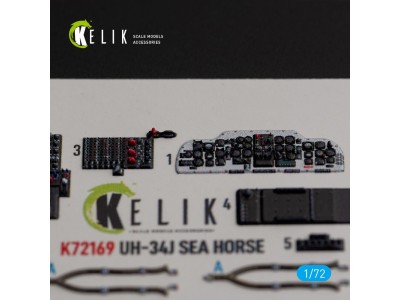 UH-34J SEA HORSE - interior 3D decals for Italeri kit 