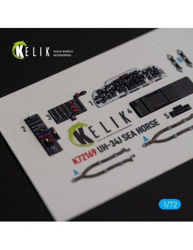 UH-34J SEA HORSE - interior 3D decals for Italeri kit 