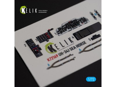 UH-34J SEA HORSE - interior 3D decals for Italeri kit 