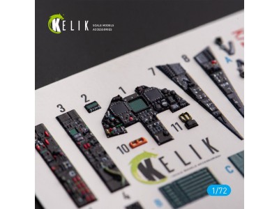 F-117A NIGHTHAWK - interior 3D decals for Hasegawa kit 