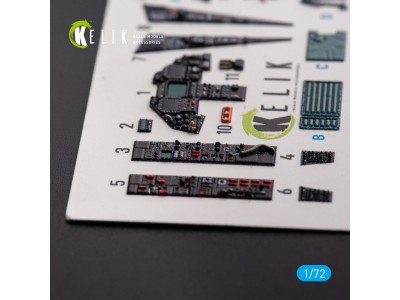 F-117A NIGHTHAWK - interior 3D decals for Hasegawa kit 
