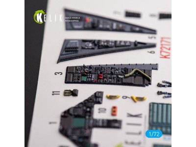 F-117A NIGHTHAWK - interior 3D decals for Academy kit 