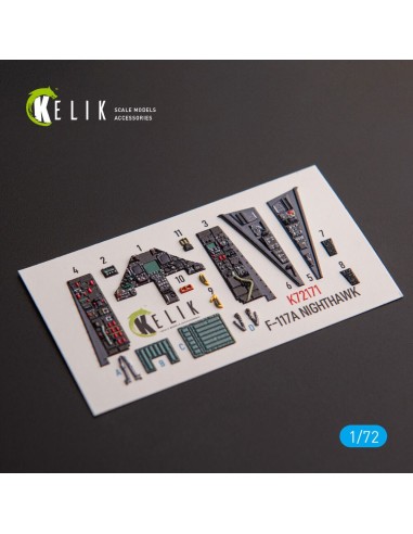 F-117A NIGHTHAWK - interior 3D decals for Academy kit 