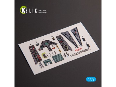 F-117A NIGHTHAWK - interior 3D decals for Academy kit 