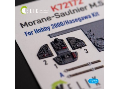 Morane-Saulnier M.S.406 - interior 3D decals for Hobby 2000/Hasegawa kit 
