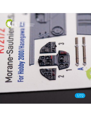 Morane-Saulnier M.S.406 - interior 3D decals for Hobby 2000/Hasegawa kit 
