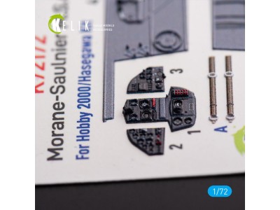 Morane-Saulnier M.S.406 - interior 3D decals for Hobby 2000/Hasegawa kit 