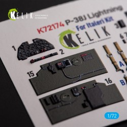 ?-38J Lightning - interior 3D decals for Italeri/Academy kit 