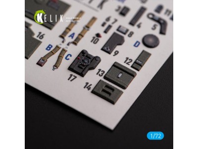 ?-38J Lightning - interior 3D decals for Italeri/Academy kit 