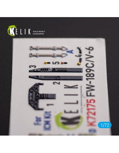 FW-189C/V-6 - interior 3D decals for ICM kit 