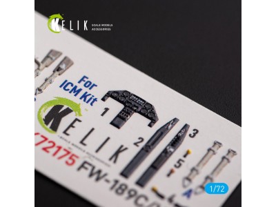 FW-189C/V-6 - interior 3D decals for ICM kit 