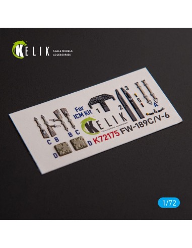 FW-189C/V-6 - interior 3D decals for ICM kit 