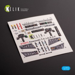 Kawasaki T-4 - interior 3D decals for Hasegawa kit 