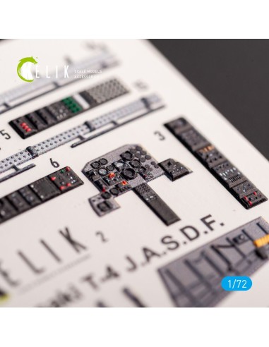 Kawasaki T-4 - interior 3D decals for Hasegawa kit 