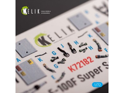 F-100F - interior 3D decals for Trumpeter kit 