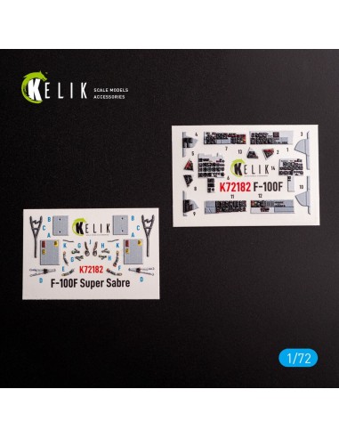 F-100F - interior 3D decals for Trumpeter kit 