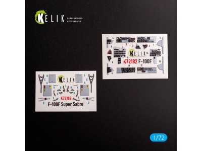 F-100F - interior 3D decals for Trumpeter kit 