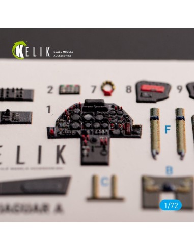 Jaguar A - interior 3D decals for HobbyBoss kit 