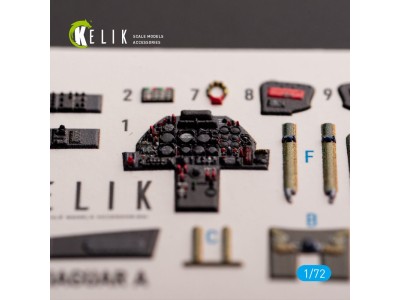 Jaguar A - interior 3D decals for HobbyBoss kit 