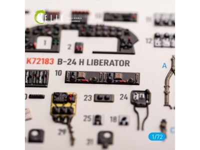 B-24H Liberator - interior 3D decals for Airfix kit 