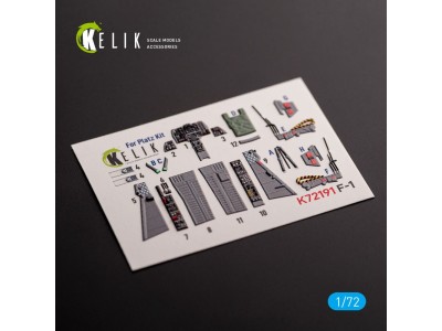 F-1 Support Fighter - interior 3D decals for Platz kit 