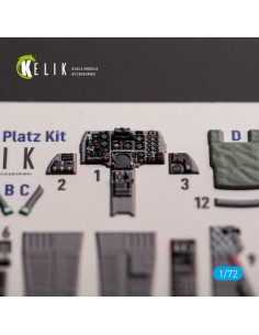 F-1 Support Fighter - interior 3D decals for Platz kit  2