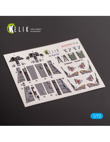 T-2 Advanced Trainer - interior 3D decals for Platz kit 