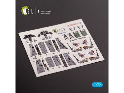 T-2 Advanced Trainer - interior 3D decals for Platz kit 