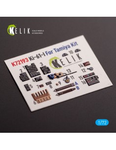 KI-61 - interior 3D decals for Tamiya kit 