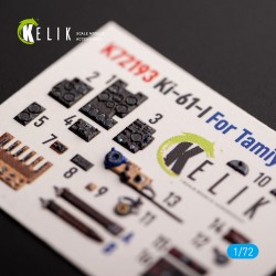 KI-61 - interior 3D decals for Tamiya kit  2