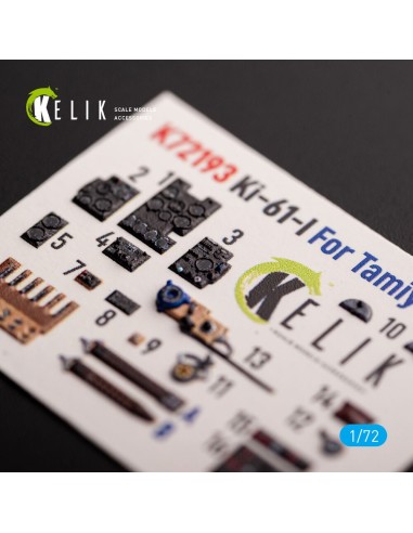 KI-61 - interior 3D decals for Tamiya kit 