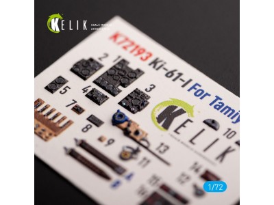 KI-61 - interior 3D decals for Tamiya kit 